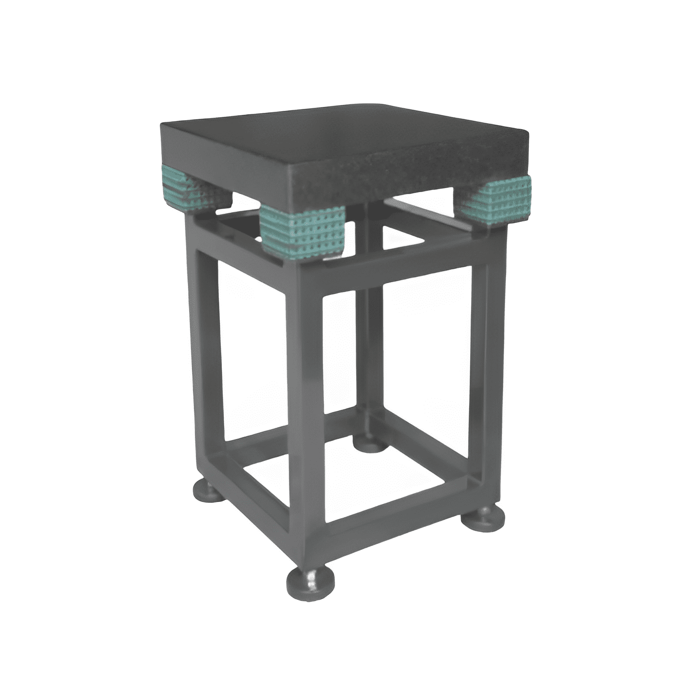 Shock-Resistant-Anti-Vibration-Table-with-Elastomeric-Mounts