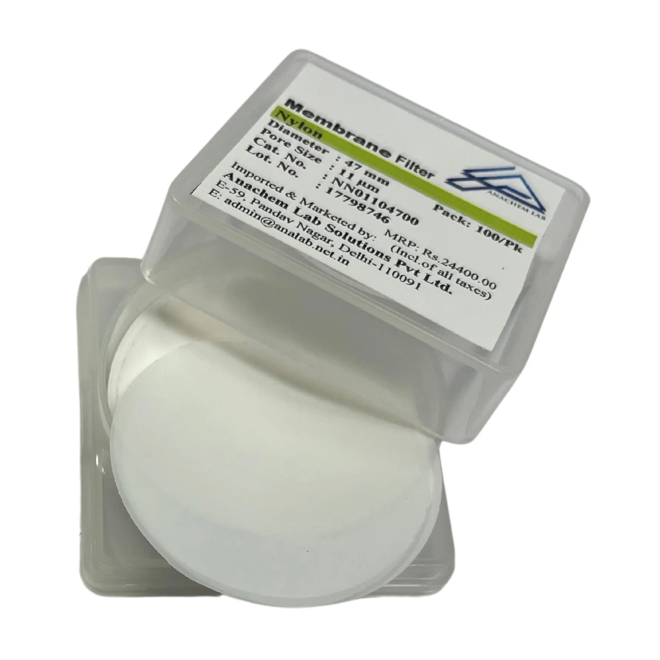 Nylon Membrane Filter – 11 µm Nylon membrane filters for laboratory filtration applications