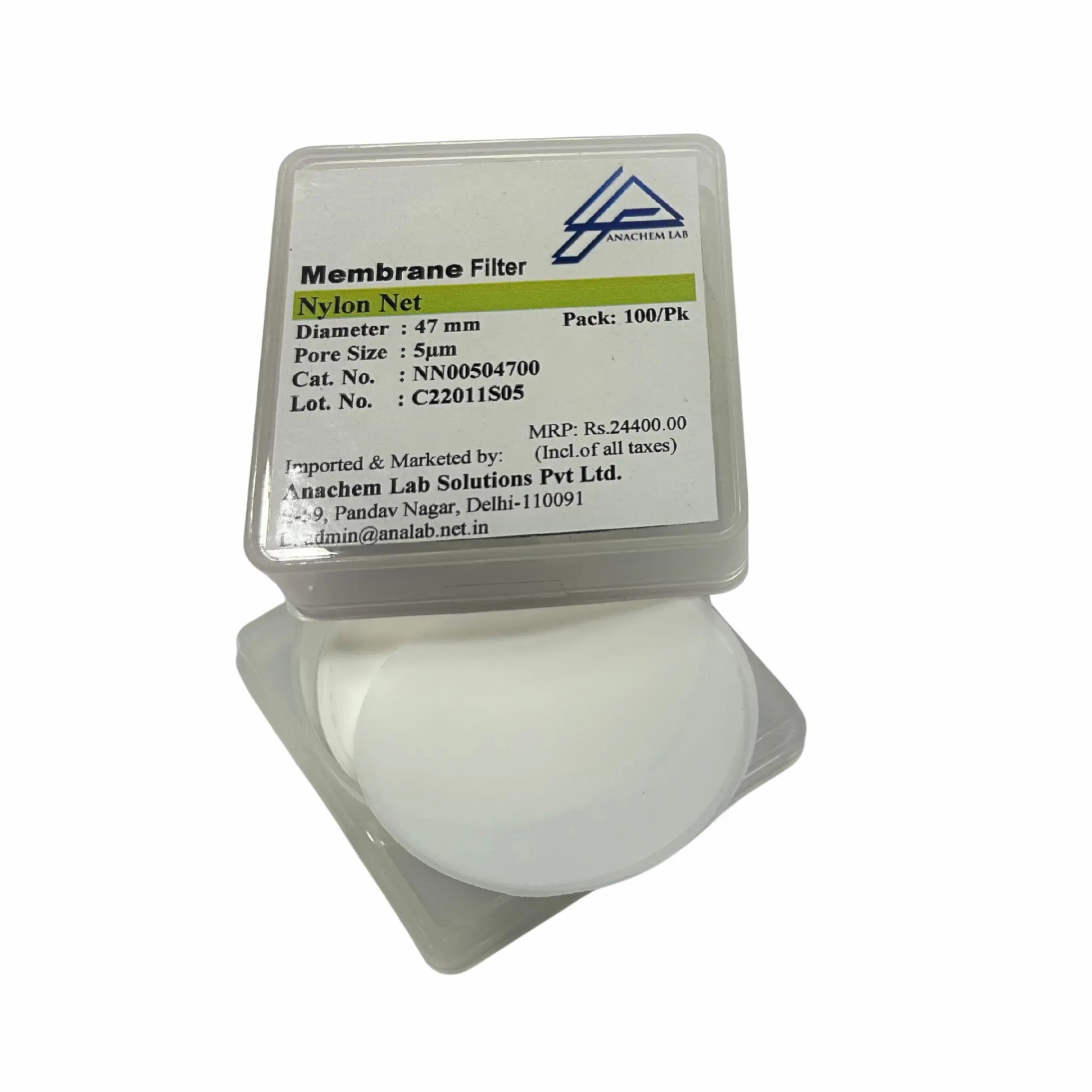 Nylon Net Membrane Filter -5µm Nylon net membrane filters for laboratory filtration applications